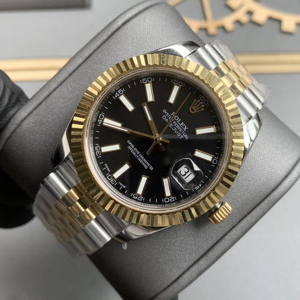 DATEJUST II 41MM TWO-TONE BLACK DIAL