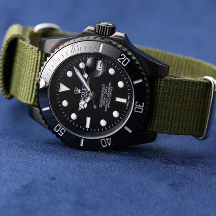 SUBMARINER DATE 40 CERAMIC BEZEL TEXTILE