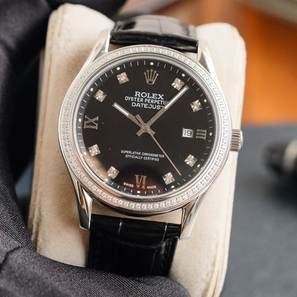 DATEJUST 41MM STEEL CASE DIAMOND NUMERALS