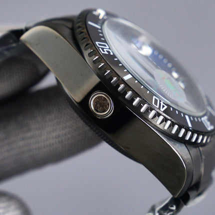 SEA-DWELLER DEEPSEA 44MM CUSTOM ALL BLACK DEEP BLUE DIAL
