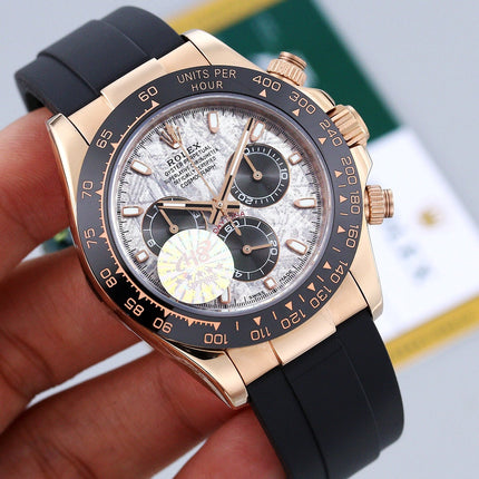 DAYTONA 40 CERAMIC ROSE GOLD METEORITE DIAL