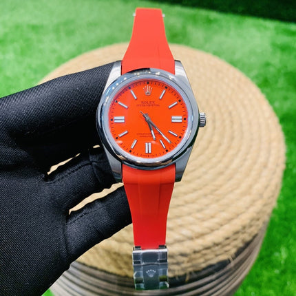 OYSTER PERPETUAL 41MM RUBBER STRAP