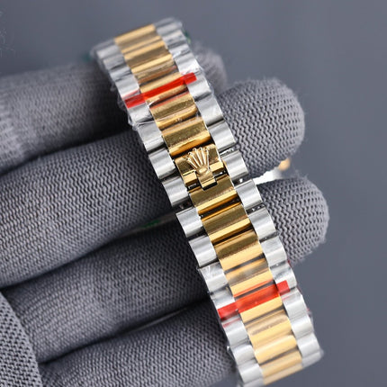 DAY-DATE 40 GOLD STEEL JUBILEE BRACELET
