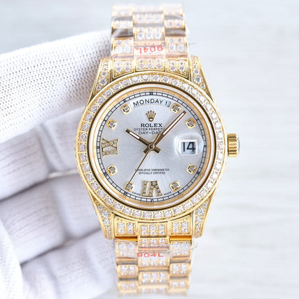 DAY-DATE 41 GOLD CUSTOM ALL DIAMOND