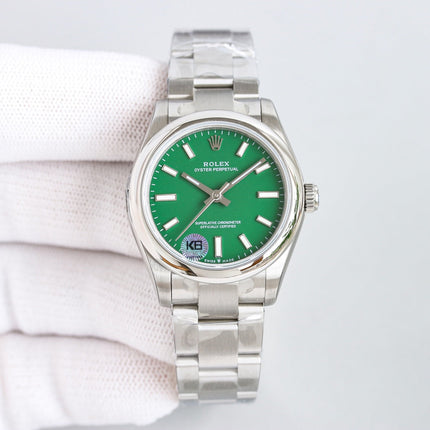 OYSTER PERPETUAL 31MM GREEN DIAL