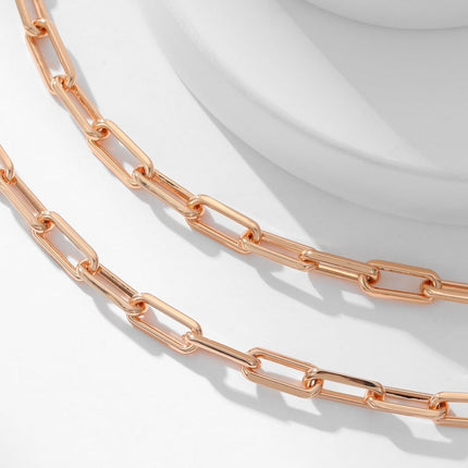 SANTOS CHAIN PINK GOLD NECKLACE