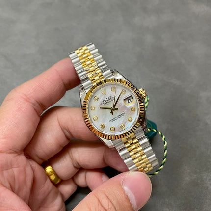 DATEJUST 31MM GOLD STEEL MOP DIAL