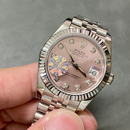 DATEJUST 31MM STEEL PINK DIAL