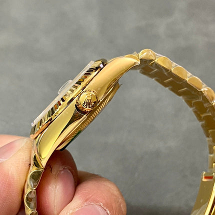 DATEJUST 31MM GOLD GREEN DIAL