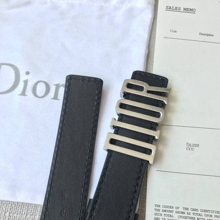 DIOR 26S BELT 30 MM IN BLACK CALFSKIN 638563