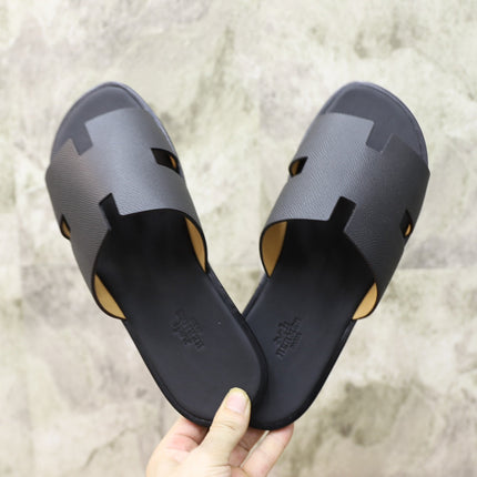 HM IZMIR SANDAL BLACK CALFSKIN