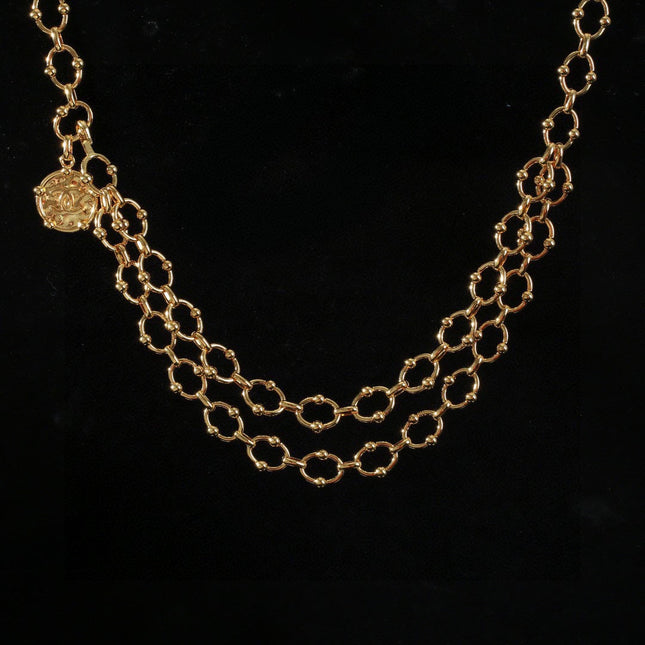 CHANEL 25S CHAIN BELT IN GOLD METAL 615891