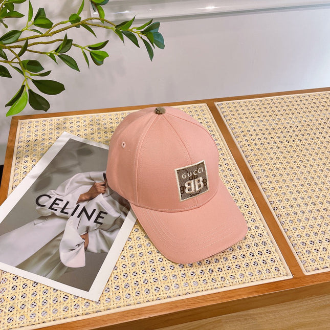 BASEBALL HAT IN PEACHY PINK JACQUARD FABRIC 219953