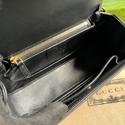 BLONDIE 23 TOP-HANDLE BAG BLACK CALFSKIN