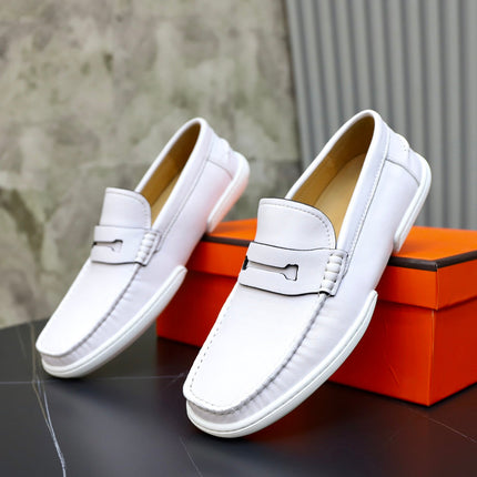 HM GUILLAUME LOAFER WHITE CALFSKIN