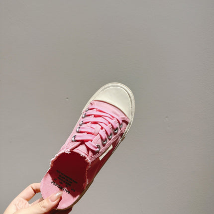 BALENCIAGA 25S SPORT CLOGS IN PINK CANVAS