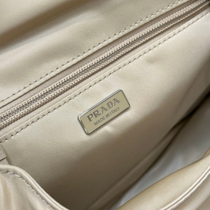 PRA CINI 23 MEDIUM BAG IN FLAX YELLOW RE-NYLON WITH STRAP