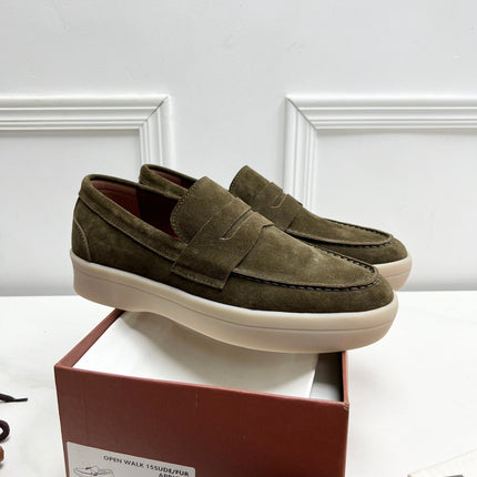 LP RETRO SUMMER WALK LOAFERS OLIVE SUEDE