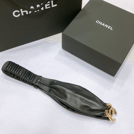 CHANEL 26S BELT 30 MM IN BLACK LAMBSKIN 662948
