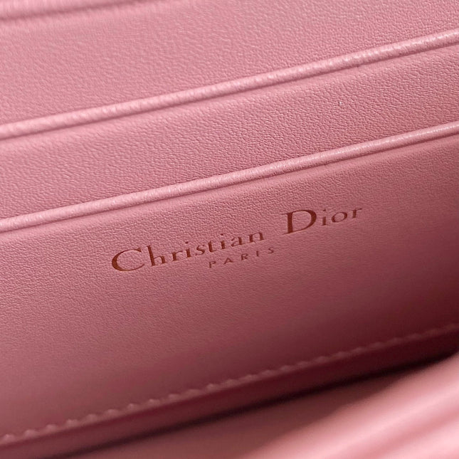 LADY 21 CHAIN BAG IN HOT PINK LAMBSKIN