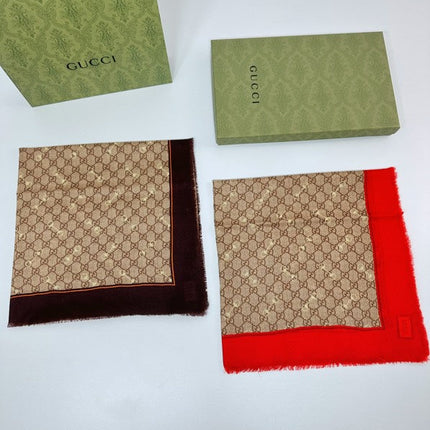 GUCCI 25S SCARF 140 IN CASHMERE 740366