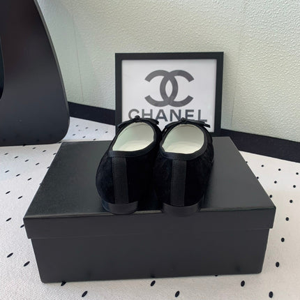 BALLET FLAT BLACK VELVET