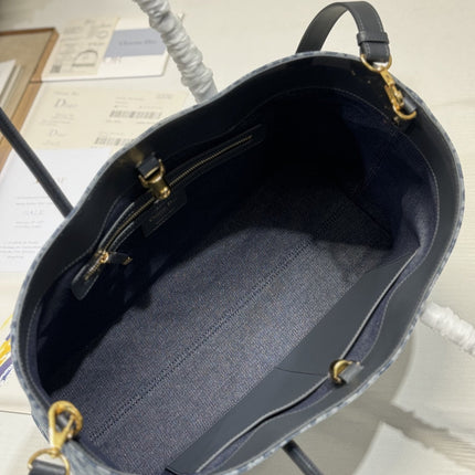 MEDIUM 37 TOUJOURS BAG IN BLUE MONOGRAM DENIM