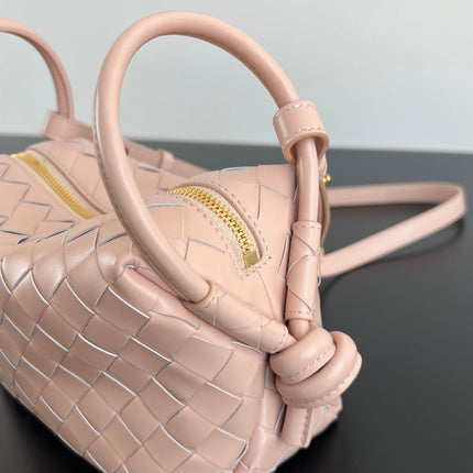 SMALL TOP HANDLE LOOP 19 IN MELON PINK CALFSKIN