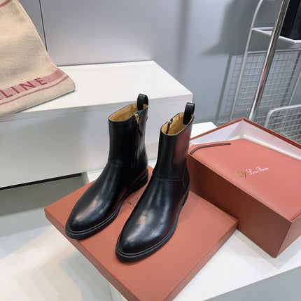 LP 25S KILDA ANKLE BOOT IN BLACK CALFSKIN