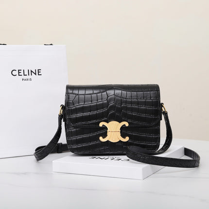 TRIOMPHE TEEN 18 BLACK ALLIGATOR SKIN