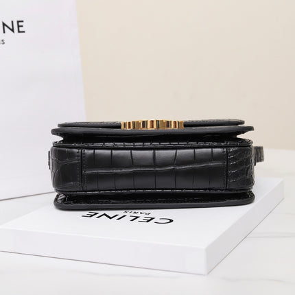 TRIOMPHE TEEN 18 BLACK ALLIGATOR SKIN