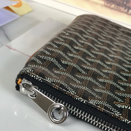 SENAT POCHETTE IN BLACK GOYARDINE CANVAS