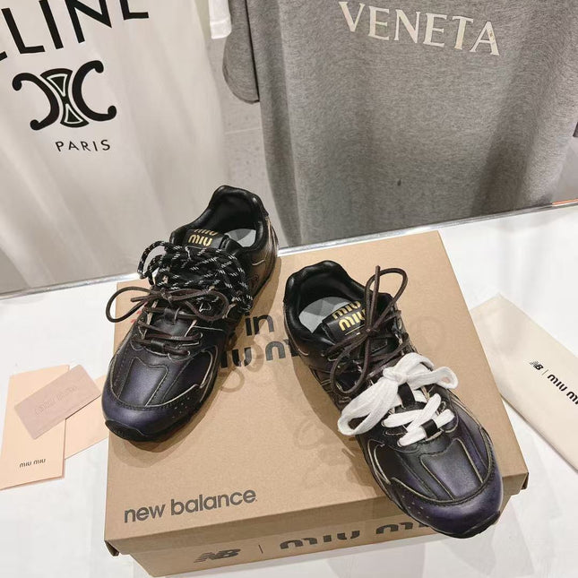 NBxMIU SNEAKER 530 IN BLACK CALFSKIN