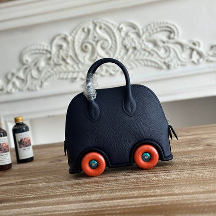MINI BODIE ON WHEELS 20 IN DARK BLUE EPSOM LEATHER