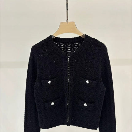 CC Knitted Sweater Cardigan
