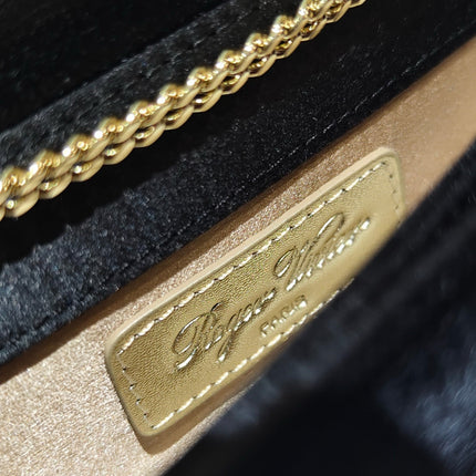 EFFLORESCENCE CLUTCH 24 IN BLACK VELVET
