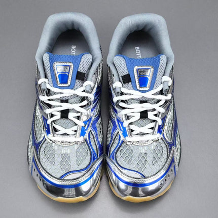 BV SNEAKERS IN SILVER AND BLUE MESH