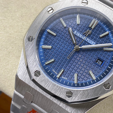 AUDEMARS PIGUET ROYAL OAK BLUE DIAL STAINLESS STELL 41MM