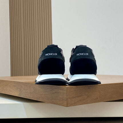 MONCLER 26S SNEAKERS IN BLACK SUEDE