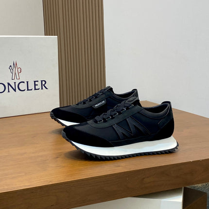 MONCLER 26S SNEAKERS IN BLACK SUEDE