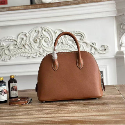 HM 26S BOLIDE HANDBAG 25 IN GRAINED CALFSKIN