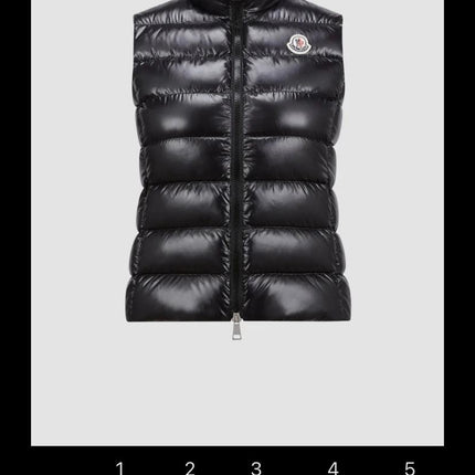MONCLER SLEEVELESS PUFER JACKET IN BLACK STYLE 10