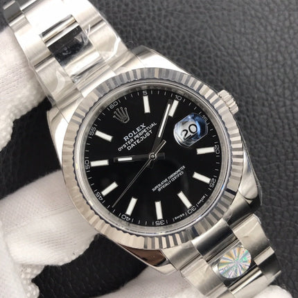DATEJUST 41MM STAINLESS STEEL BLACK DIAL