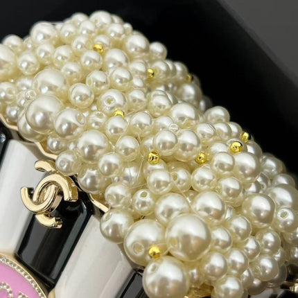 CHANEL 26S POP COCO CLUTCH IN BLACK & WHITE PATENT LEATHER