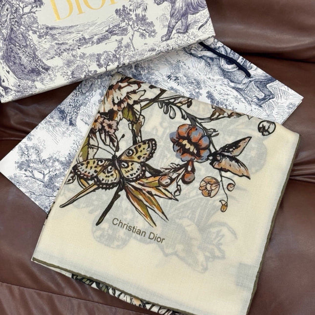 DIOR 26S SCARF 135CM IN CASHMERE SILK 309304