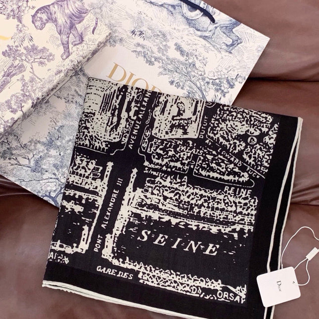 DIOR 26S SCARF 140CM IN SILK 309357
