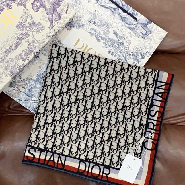 DIOR 26S SCARF 140CM IN CASHMERE SILK 311937