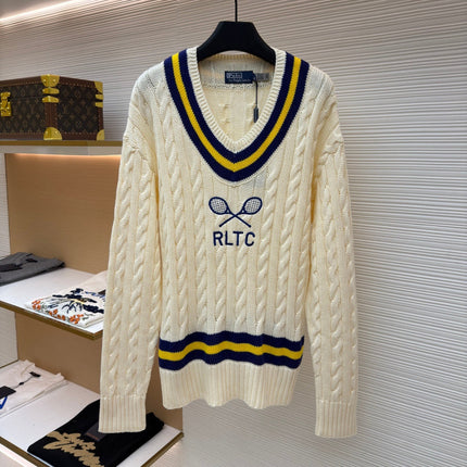 RALPH LAUREN 25S KNITTED TENNIS SWEATER 266
