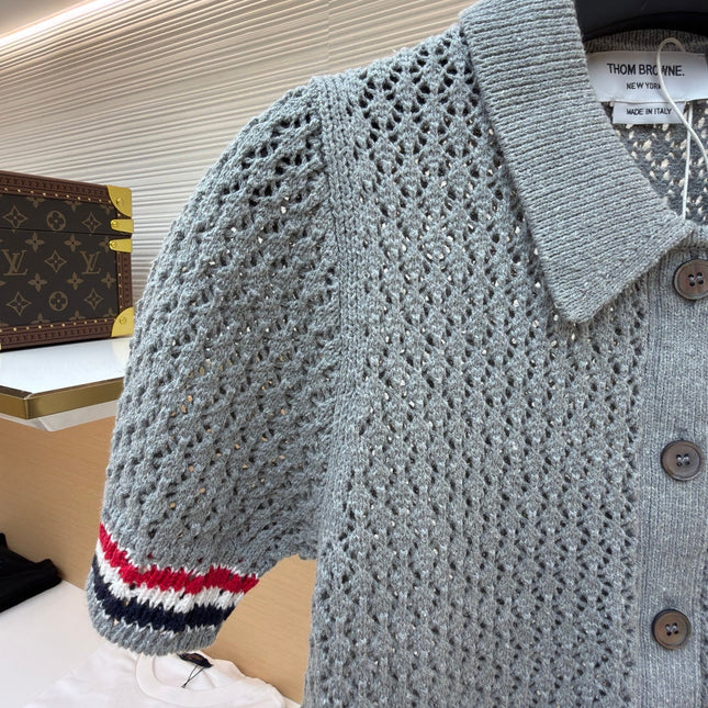THOM 26S SHORT-SLEEVED KNIT POLO SHIRT STYLE 153