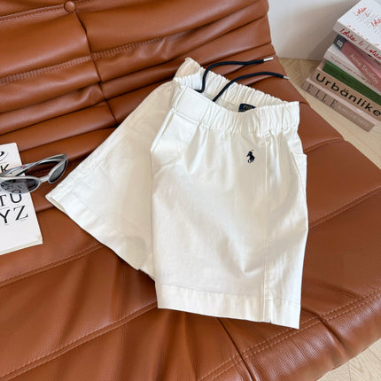 COTTON SHORTS WITH PONY EMBROIDERY NAVY 265773